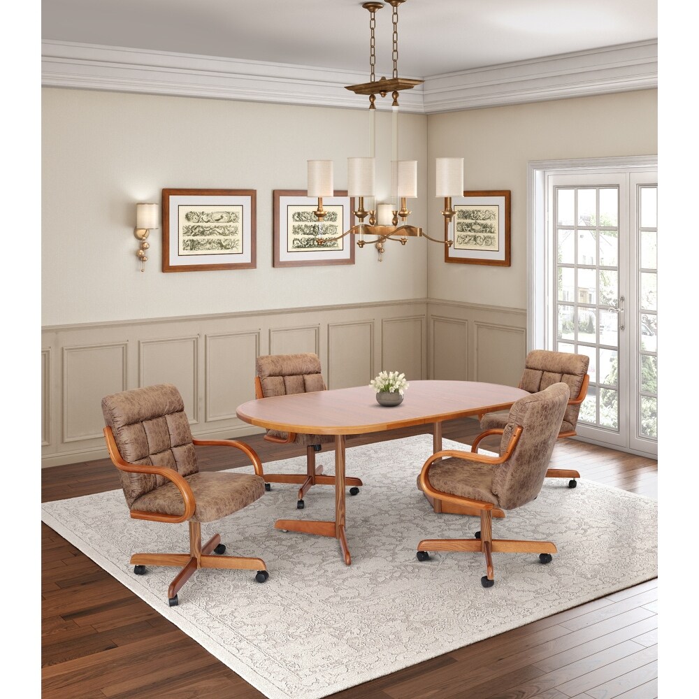 Table and best sale rolling chairs